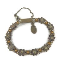 Vintage Necklace, Monet Silver Tone Long Chain Link Necklace