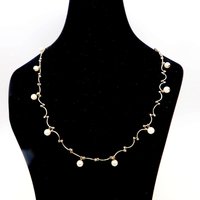 Carolee Dainty Faux Pearl Toggle Choker Necklace