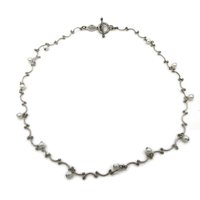 Carolee Dainty Faux Pearl Toggle Choker Necklace
