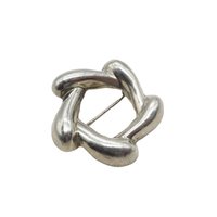 Sterling Silver Abstract Wreath Brooch