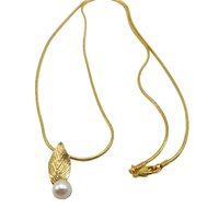 Gold Earrings and Necklace Set, Cultured Pearl Earrings and Necklace,  14K Gold Pendant, 10K Gold Earrings