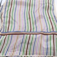 ECHO Silk Scarf, Pastel Striped 64 Inch Length Scarf or Sash