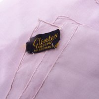 Glentex Silk Scarf, Vintage Mid-Century Pink Hand Rolled Silk, 24 x 26 Inch Length