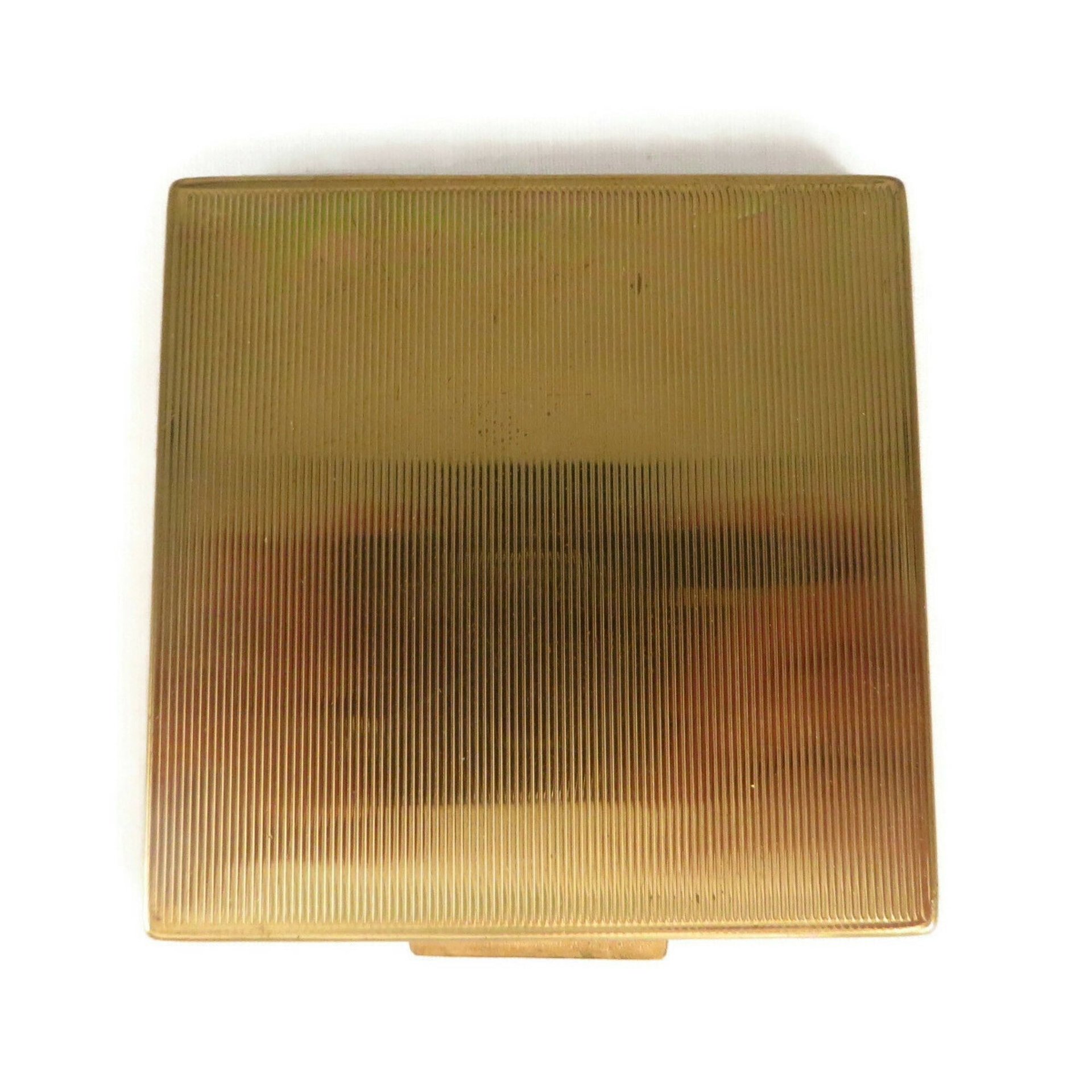 Rex Mother of Pearl Gold Tone Compact