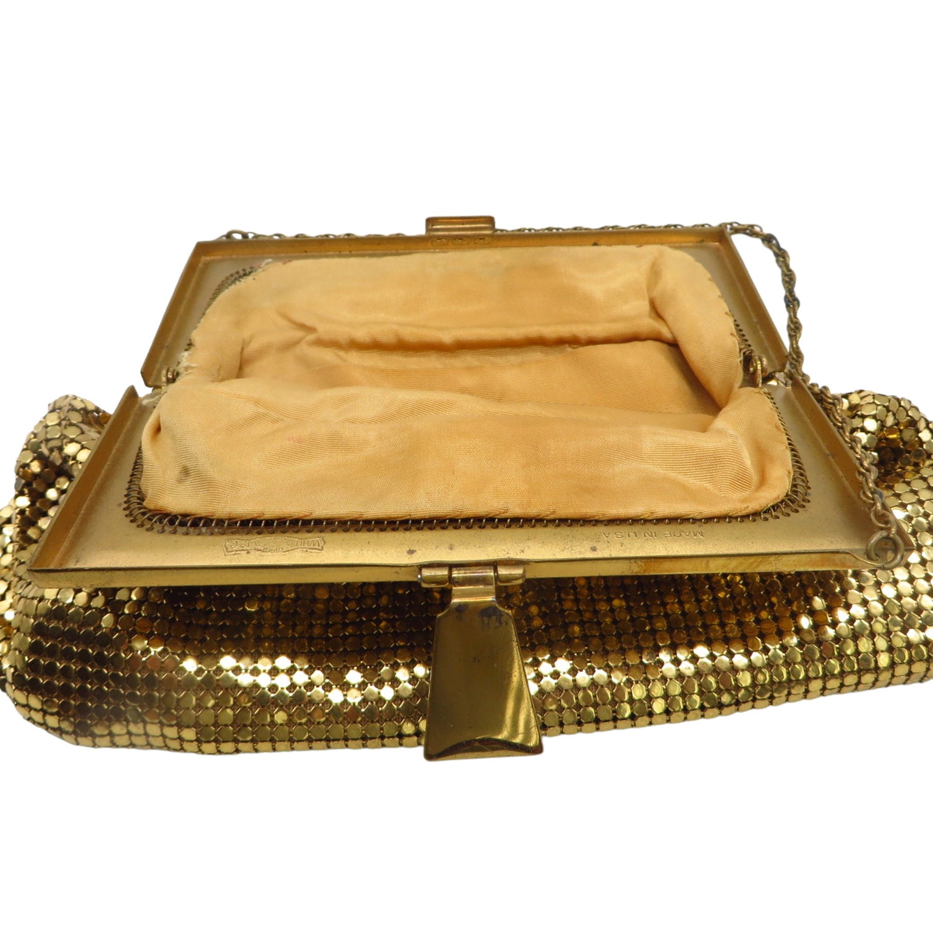 Whiting and Davis Purse, Vintage Gold Mesh Evening Bag