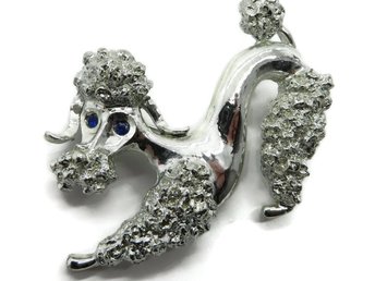 Gerry's Silver Tone Poodle Pin