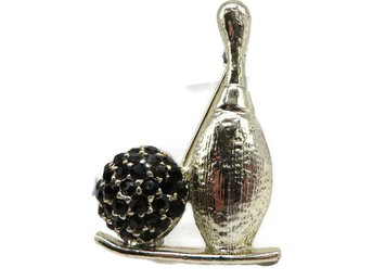 Dodds Bowling Ball and Pin Brooch