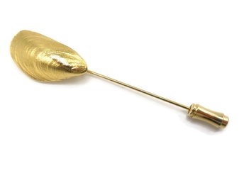 Trifari Gold Tone Sea Shell Stick Pin