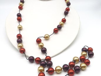 Bob Mackie Multi-Color Long Beaded Necklace