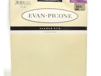 Evan-Picone Sueded Silk Matte Opaque Pantyhose Size M/L, Vintage